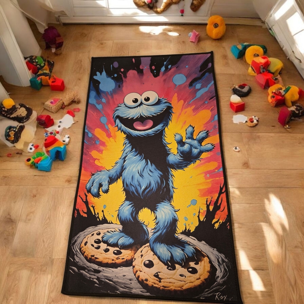 Cookie Monster Custom Rug